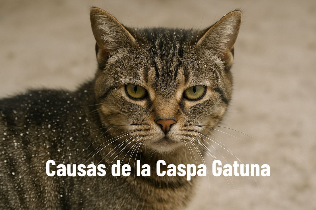 gatos con caspa