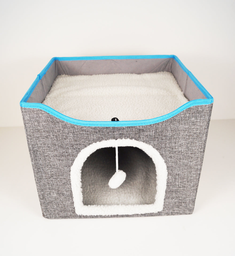 Cama Cueva para Gatos con Orejas | El Refugio más Adorable y Cómodo