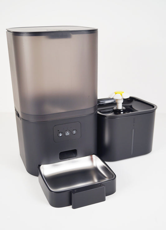 Comedero Automático con fuente y Cámara para Gatos