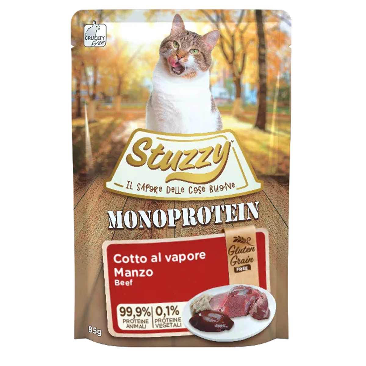Stuzzy Monoproteico Sin Cereales - Buey 85g