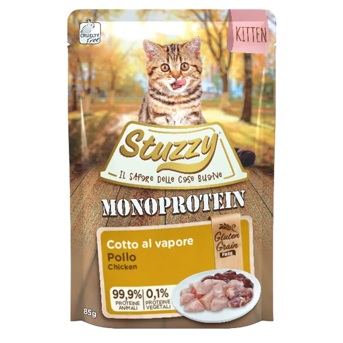 Stuzzy Monoproteico Sin Cereales - Pollo Kitten (Gatitos) 85g