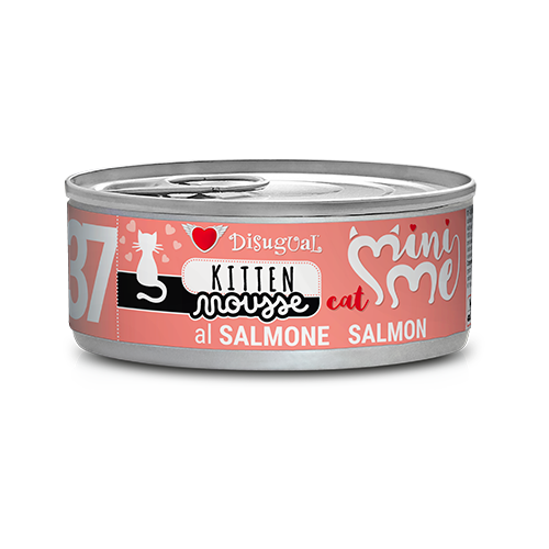 Lata de Comida Cocinada para Gatitos - Mousse de Salmón - 85 gr