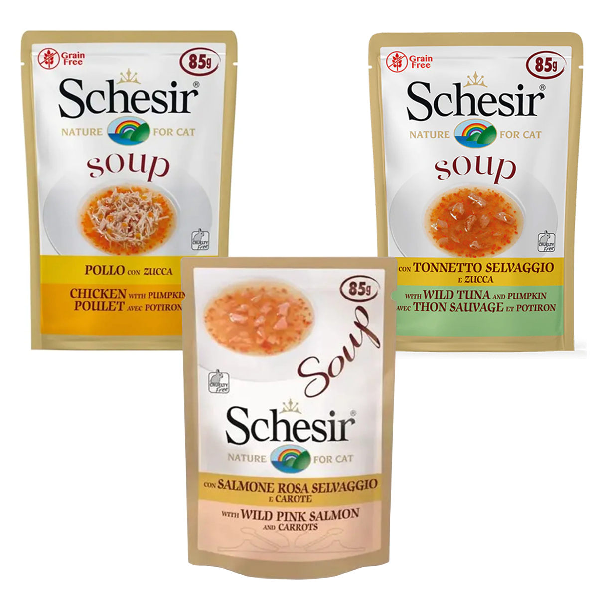Pack 3 sabores Sopa Schesir