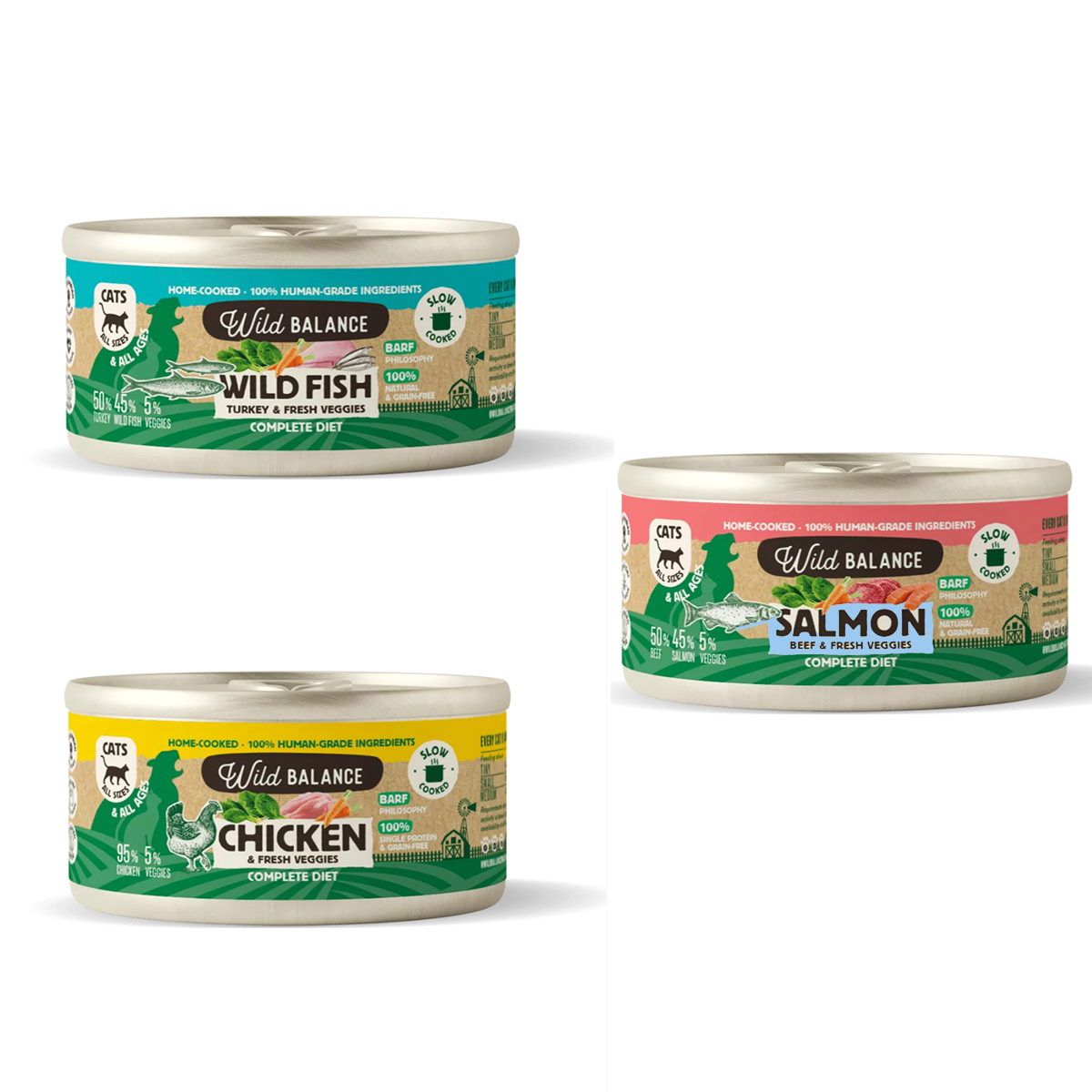 Mix de 3 Latas al vapor
