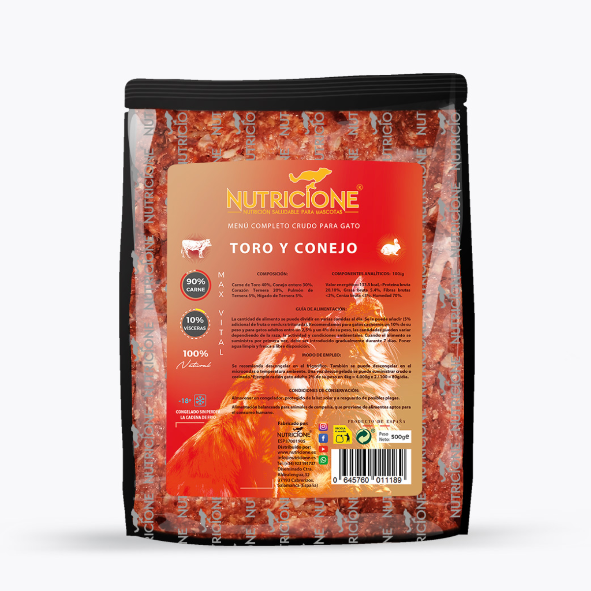 ★ Suscripción mensual Menú Nutricione (Toro y Conejo) - 6KG/ 1 mes
