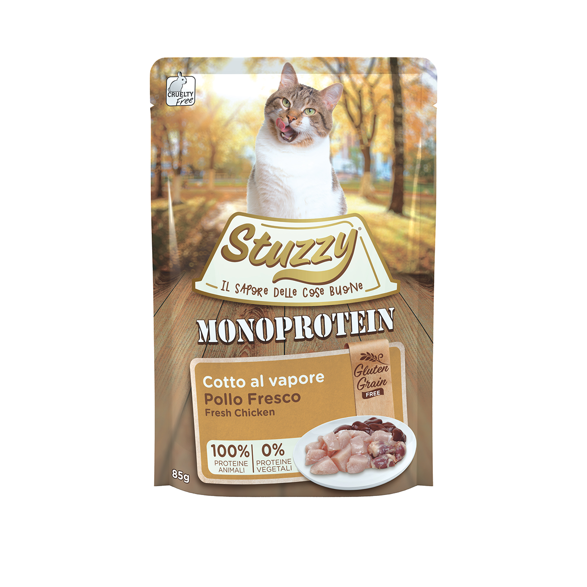 Stuzzy Monoproteico Sin Cereales - Pollo fresco 85g