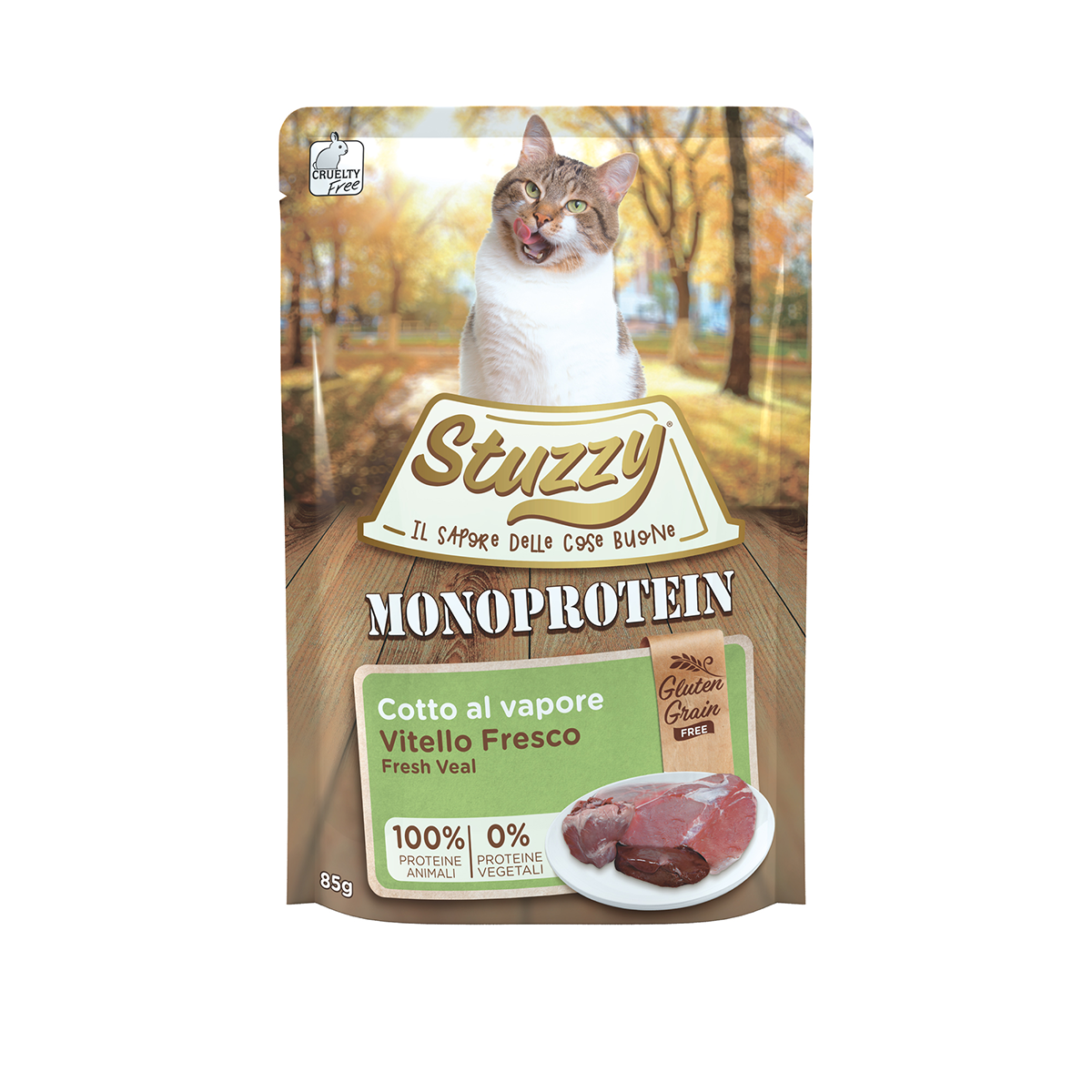Stuzzy Monoproteico Sin Cereales - Ternera fresca 85g