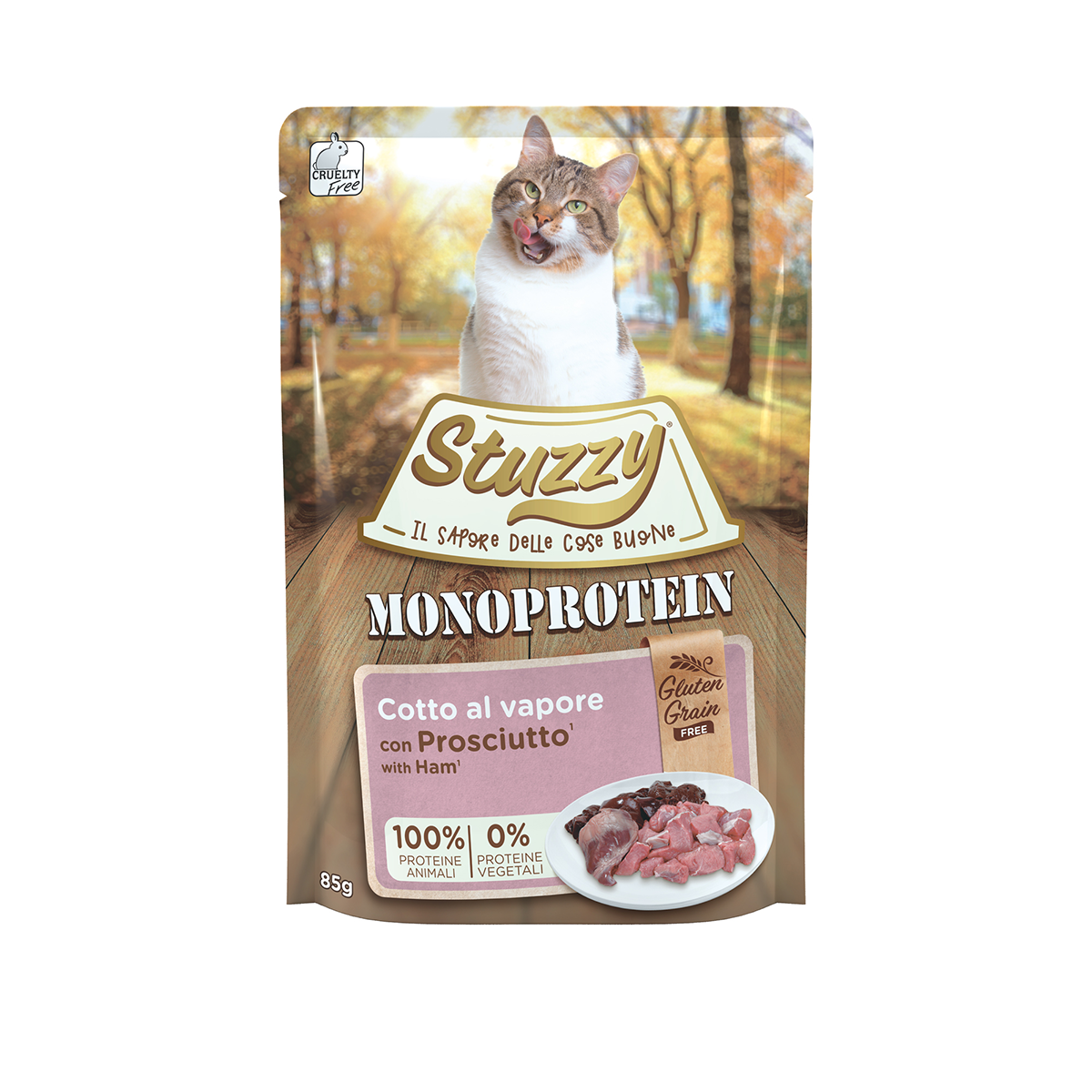 Stuzzy Monoproteico Sin Cereales - Jamón 85g